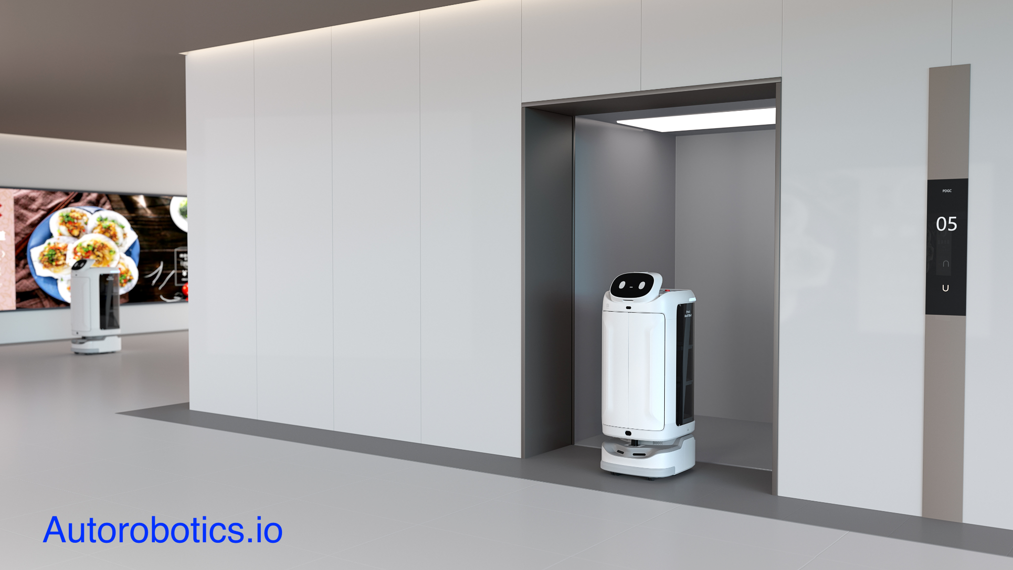 Der Pudu Swiftbot ist der ideale Helfer im Krankenhaus, in Gesundheitseinrichtung. Dank IoT Internet of Things kann er z.B. mit Aufzügen im gleichen Netz kommunizieren und sie zum Wechsel von Etagen benutzen
